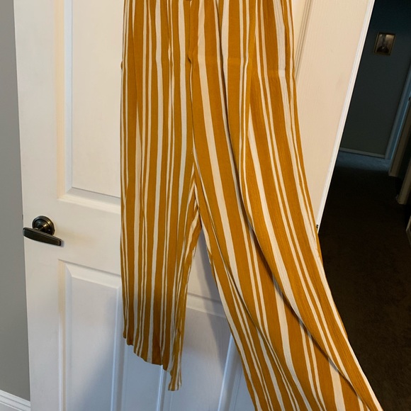 Yellow Striped Jumpsuit - Picture 3 of 4